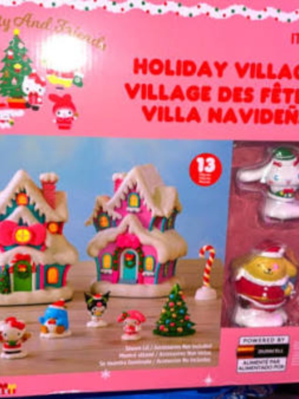 NEW Hello Kitty Holiday Village, 13-piece Set